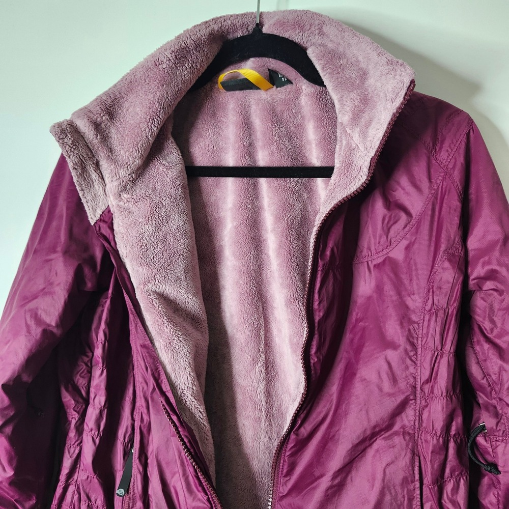 Mountain Hardwear Womens Full Zip Fleece Lined Jacket Berry Purple - Picture 5 of 16